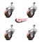 Service Caster 3.5 Inch High Temp Glass Filled Nylon Swivel 1/2 Inch Threaded Stem Caster Set SCC SCC-TS20S3514-GFNSHT-121315-4 - alternate 5